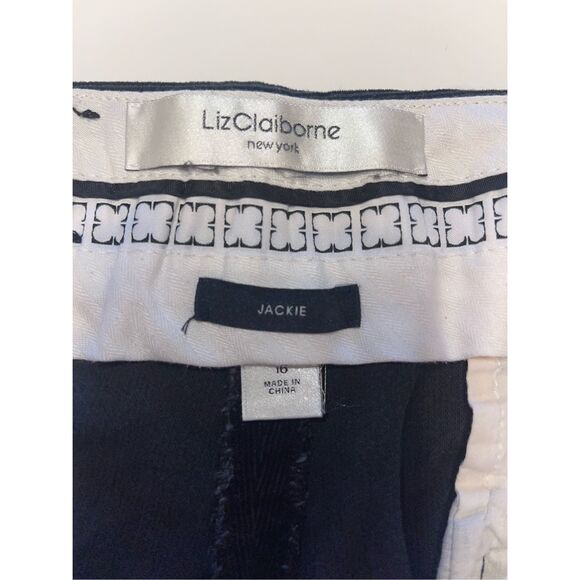 Liz Claiborne "Jackie" Dress Pants New York Gray Size 16 corduroy A48 - Picture 4 of 7